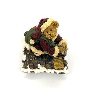 Boyds Bear Collection Klaus Jinglebear Music Box Up on the Roof Top Tested Works